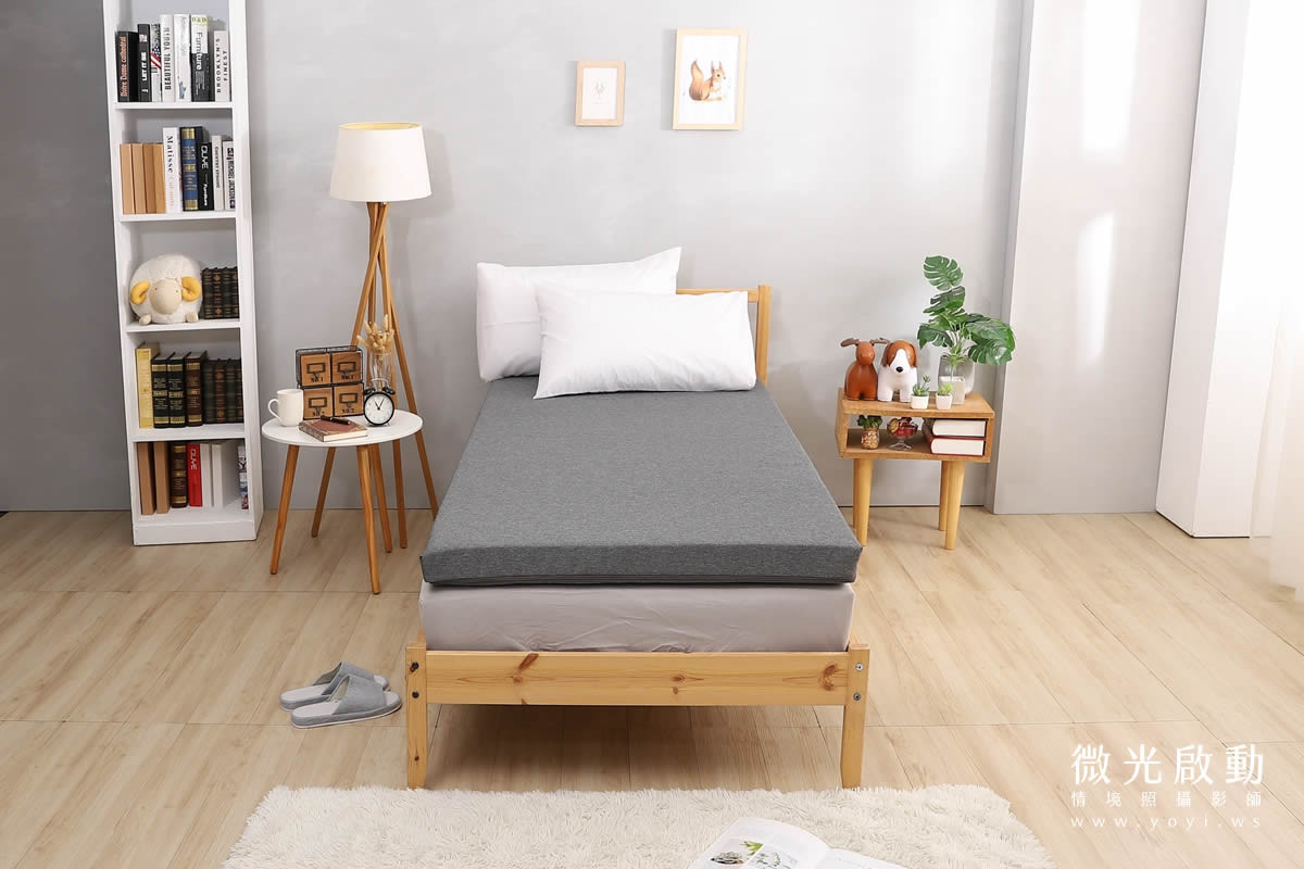 床墊攝影｜冠裕單人床墊與機能枕頭情境攝影｜冠裕 21