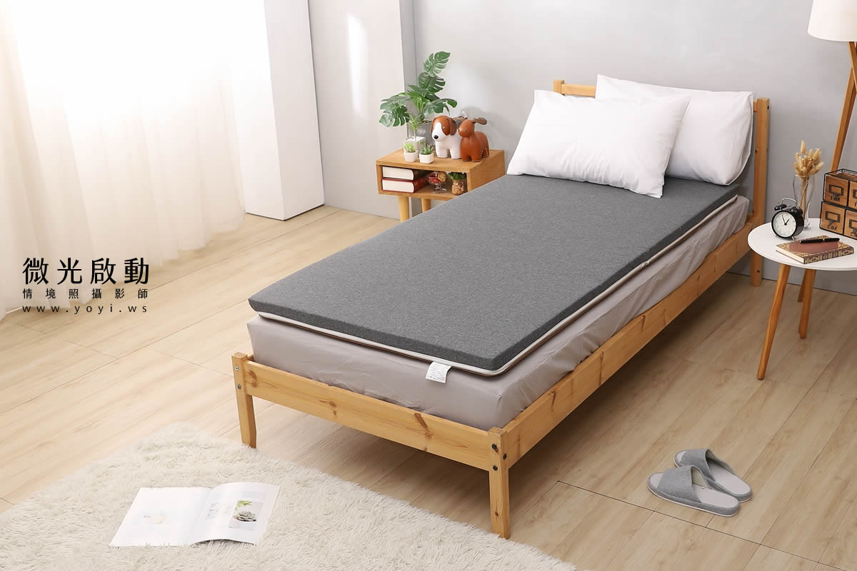 床墊攝影｜冠裕單人床墊與機能枕頭情境攝影｜冠裕 33