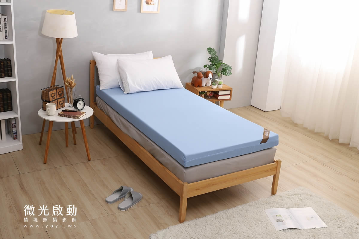 床墊攝影｜冠裕單人床墊與機能枕頭情境攝影｜冠裕 45