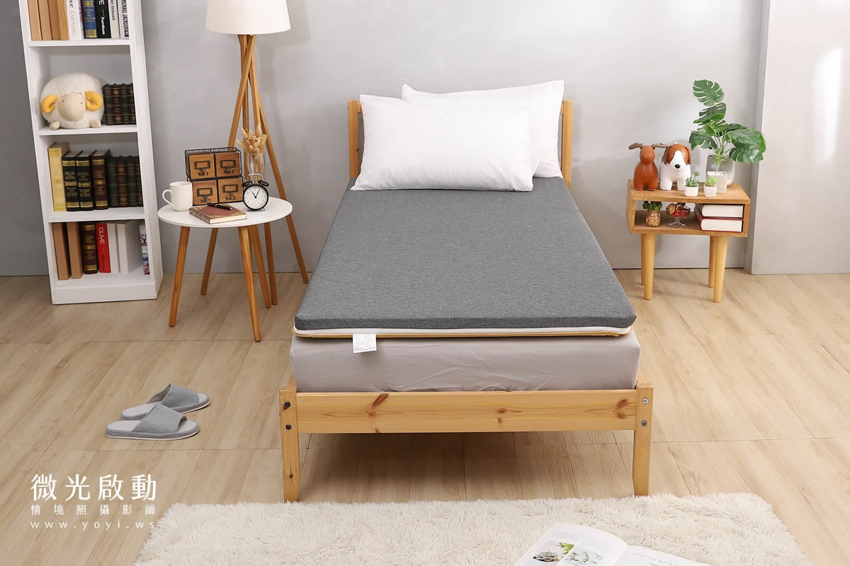 床墊攝影｜冠裕單人床墊與機能枕頭情境攝影｜冠裕 55