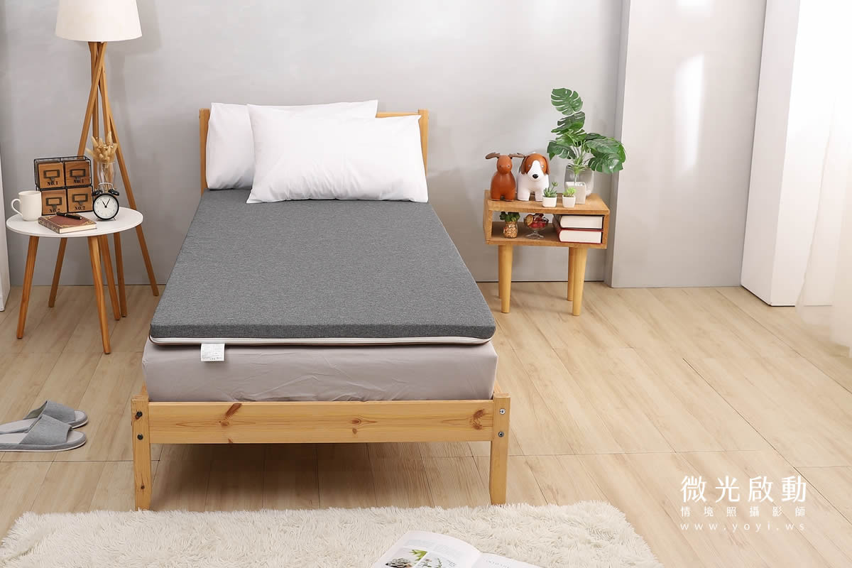 床墊攝影｜冠裕單人床墊與機能枕頭情境攝影｜冠裕 61