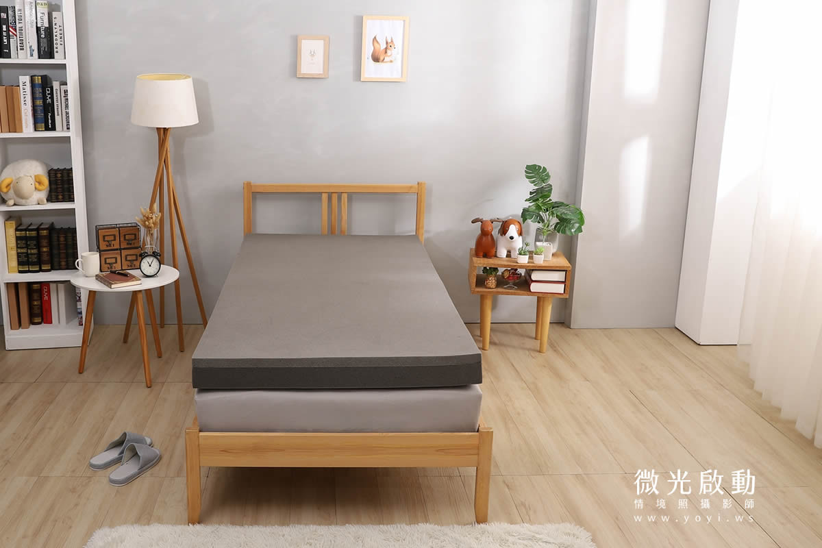 床墊攝影｜冠裕單人床墊與機能枕頭情境攝影｜冠裕 95