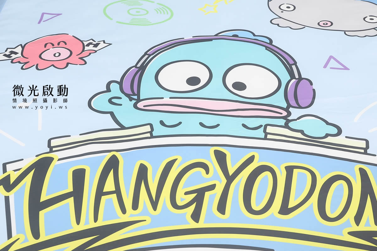 卡通聯名寢具攝影｜人魚漢頓藍色兒童床組情境攝影 11