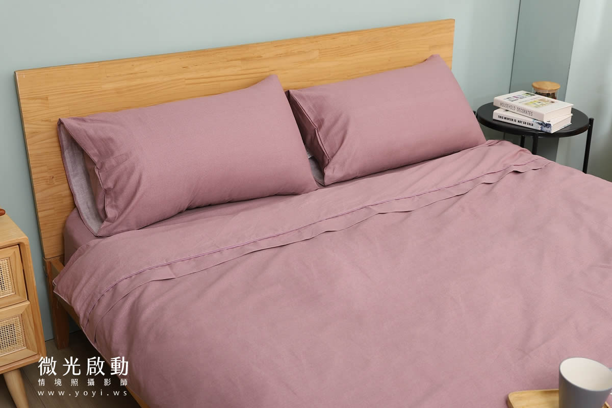 卡通聯名寢具攝影｜人魚漢頓藍色兒童床組情境攝影 83