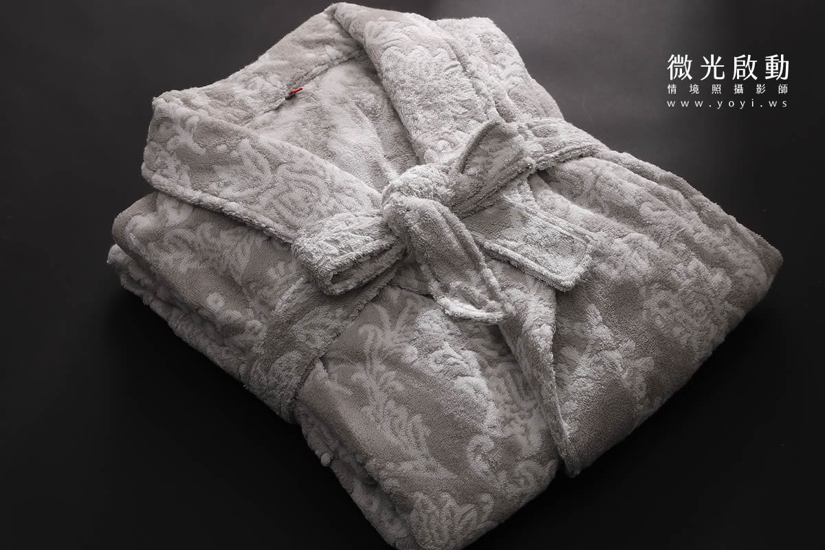 浴袍毛巾商品攝影｜深灰色質感居家沐浴服飾去背攝影｜星紅織品 15