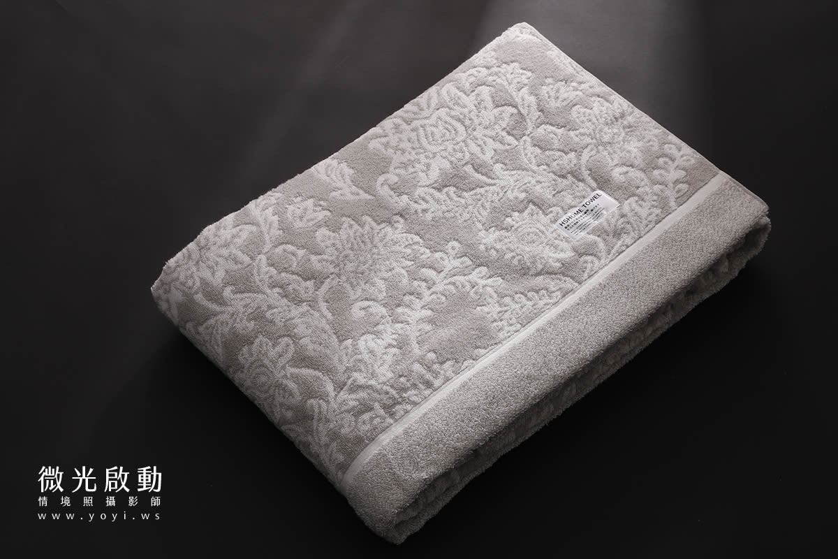 浴袍毛巾商品攝影｜深灰色質感居家沐浴服飾去背攝影｜星紅織品 55