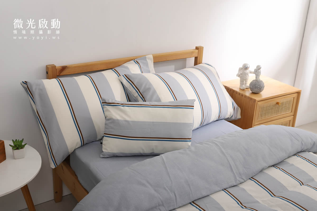 寢具攝影服務:讓顧客隔著螢幕感受到柔軟與舒適 381 舒適蓬鬆的枕頭情境特寫與支撐性展示