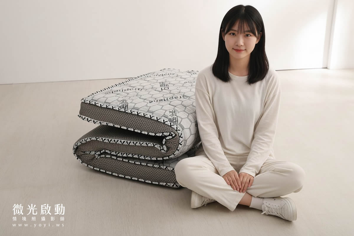 床單與枕頭組合特寫，呈現產品的乾淨與整潔