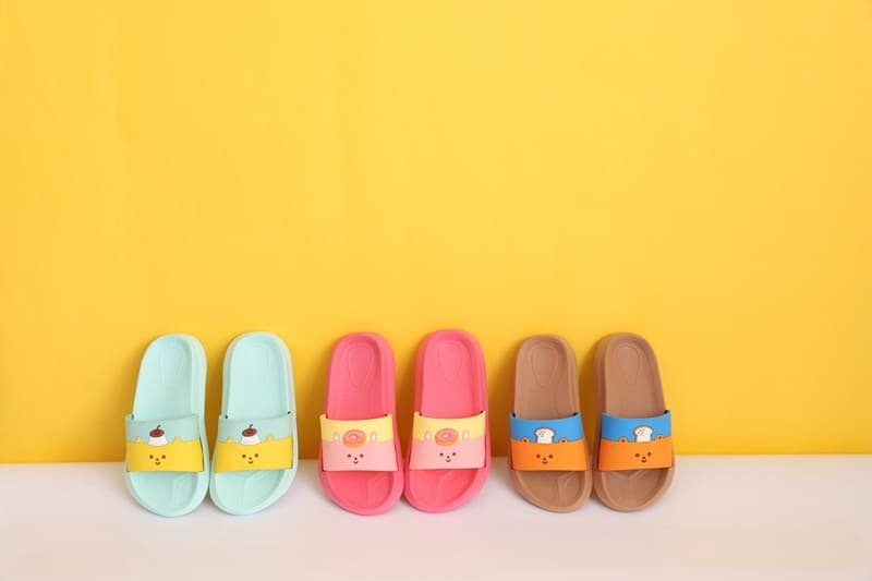 兒童拖鞋,微光啟動攝影