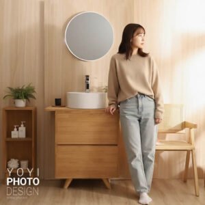 浴室攝影棚景 | 衛浴用品平面拍攝