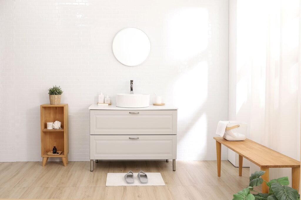 簡約衛浴 (白色磁磚/空景)攝影棚